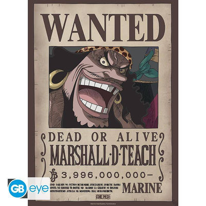 One Piece - Poster Doppelpack Wanted Shanks & Blackbeard - 52 x 38 cm