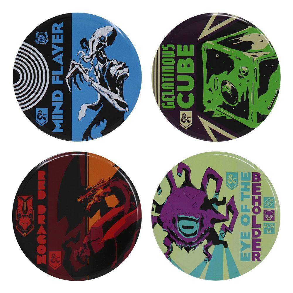 Dungeons & Dragons - Untersetzer Set Monster