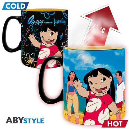 Disney - Tasse mit Thermoeffekt Lilo & Stitch - 460 ml