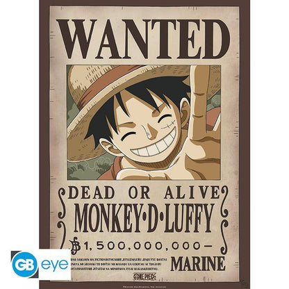 One Piece - Poster Doppelpack Wanted Ruffy & Ace -  52 x 38 cm