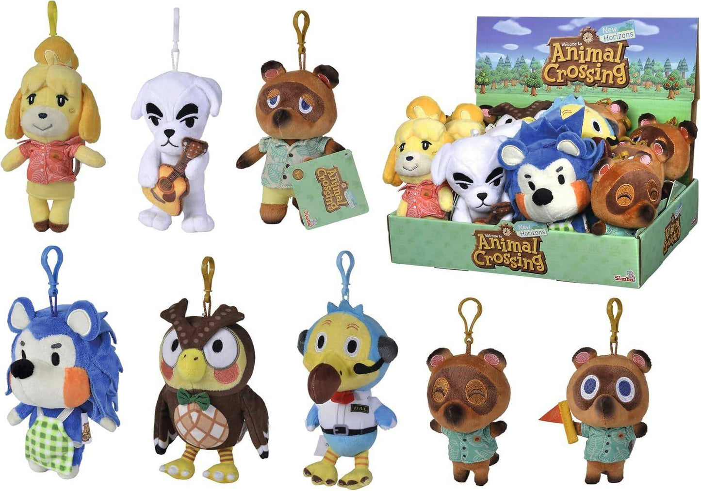 Animal Crossing - Plüsch Schlüsselanhänger Bewohner - 15 cm