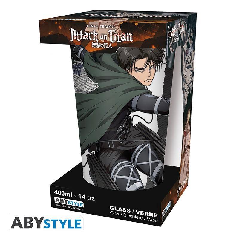 Attack On Titan - Glas Levi - 400 ml