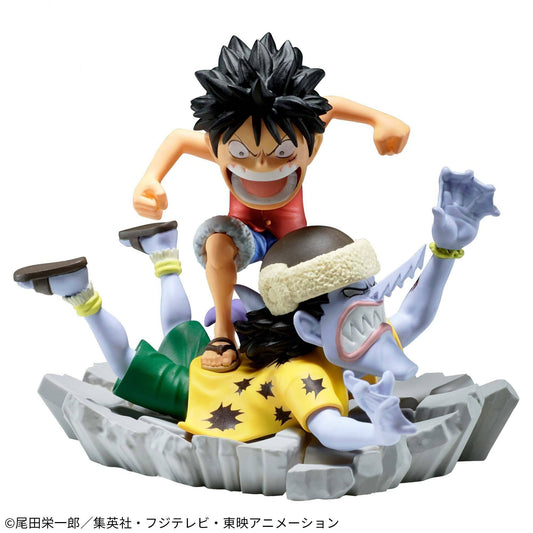 One Piece - Minifigur Log Stories - Arlong & Monkey D. Ruffy - 7 cm - JPN