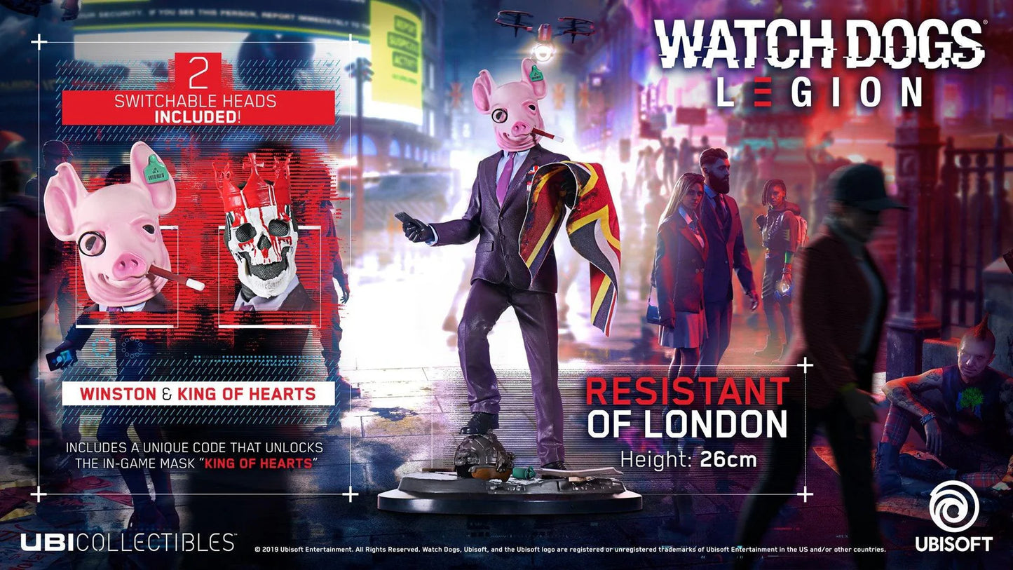 Watch Dogs - Statue Watch Dogs Legion Resistant Of London - 26cm