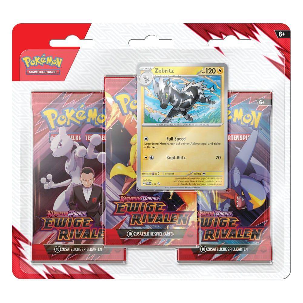 Pokémon - 3er Blister Pack Karmesin & Purpur: Ewige Rivalen - DE