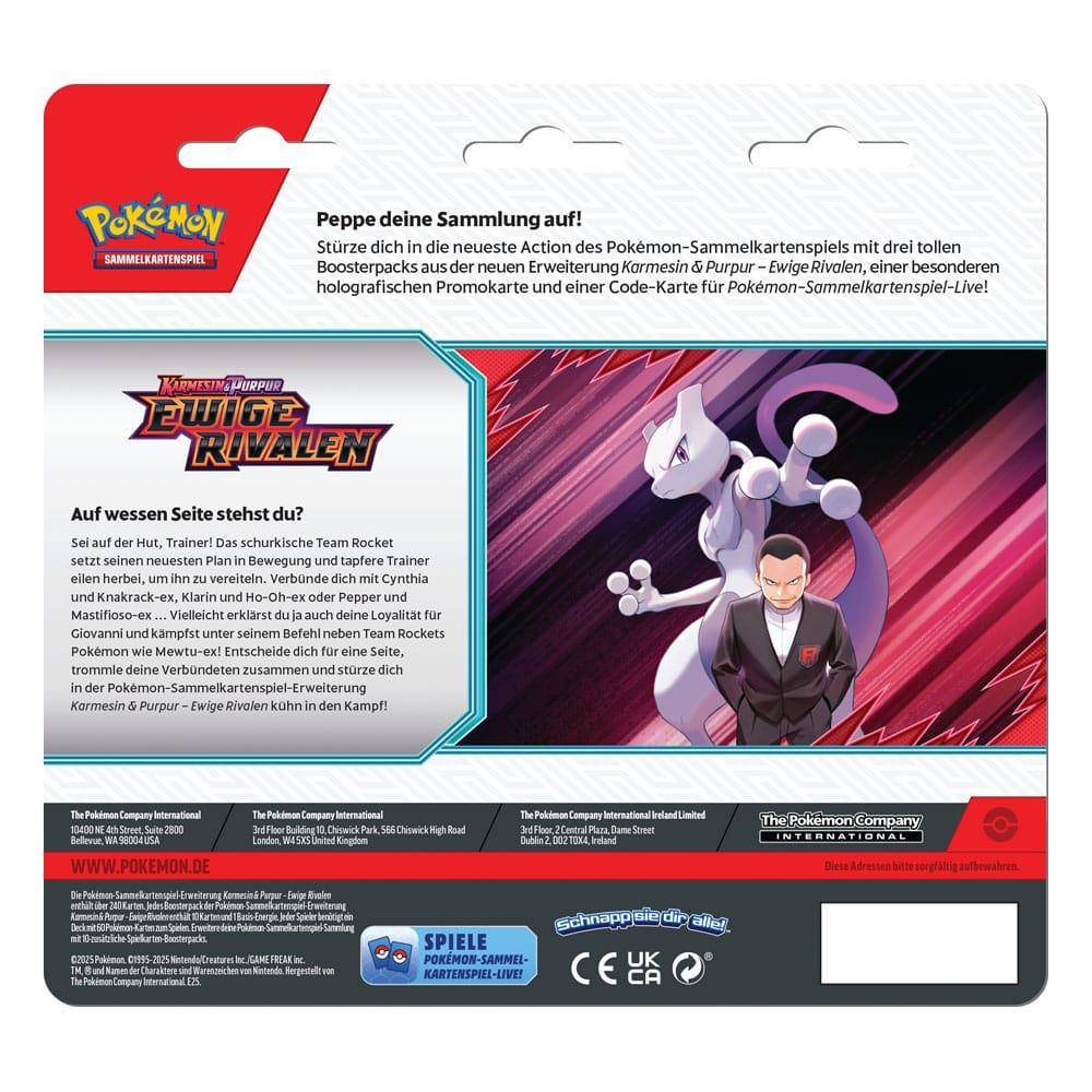 Pokémon - 3er Blister Pack Karmesin & Purpur: Ewige Rivalen - DE