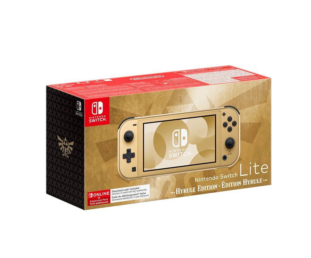 Switch Lite - Konsole - Hyrule Edition inkl. OVP - Ohne Download Code (Gebraucht)