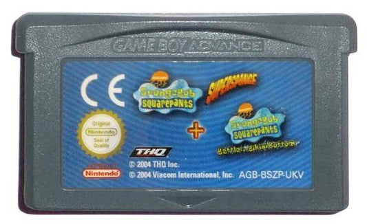 GBA - Spongebob Schwammkopf Supersponge + Spongebob Schwammkopf Schlacht Um Bikini Bottom - Nur Modul (Gebraucht)