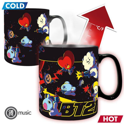 BT21 - Tasse mit Thermoeffekt Weltall - 460 ml