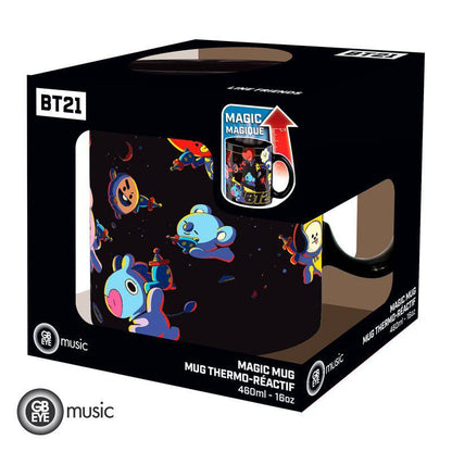 BT21 - Tasse mit Thermoeffekt Weltall - 460 ml