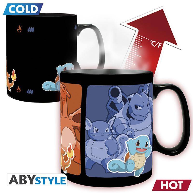 Pokemon - Tasse mit Thermoeffekt Entwicklungen Starter - 460 ml