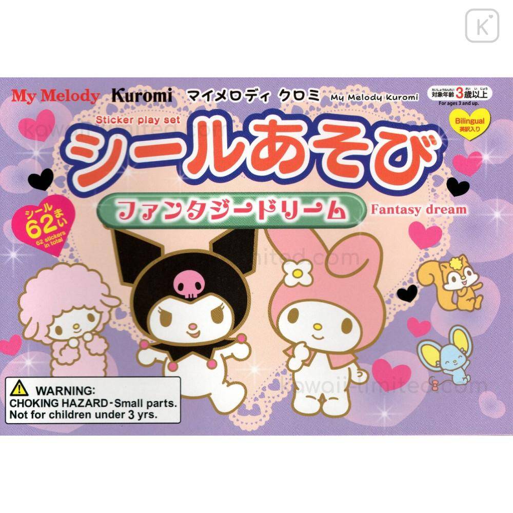 Sanrio - Sticker Heft Kuromi & My Melody & My Sweet Piano Fantasy Dream - 156 × 110 mm - JPN