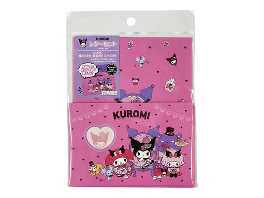 Sanrio - Briefset Kuromi & My Melody & My Sweet Piano Queen Afternoon Tea Pink - JPN