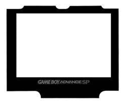 Game Boy Advance SP - Display Scheibe - Plastik (Dritthersteller)
