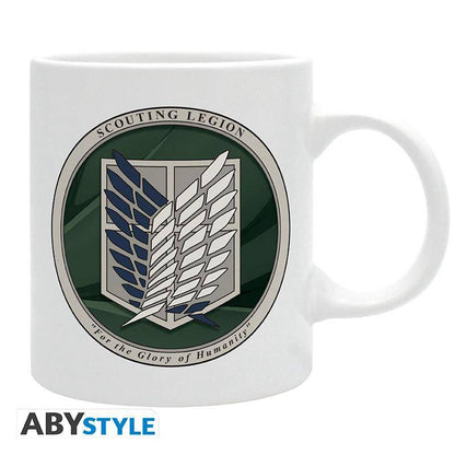 Attack on Titan - Tasse Wappen & Scouts - 320 ml