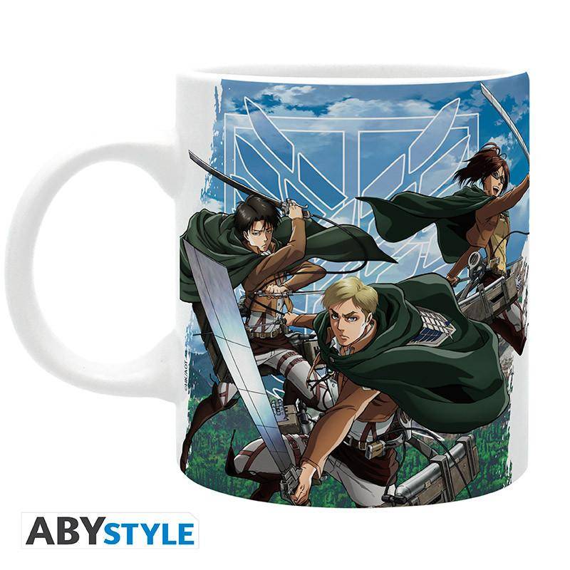 Attack on Titan - Tasse Wappen & Scouts - 320 ml