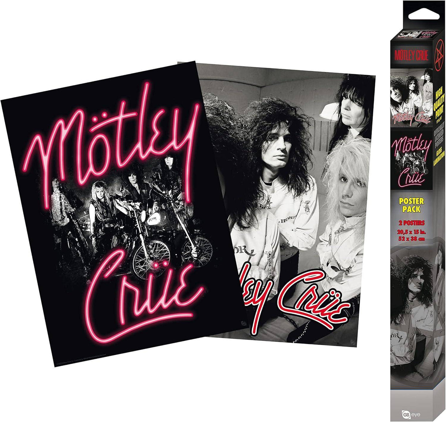 Mötley Crüe - Poster Doppelpack Neon and Straightjackets - 52 x 38 cm