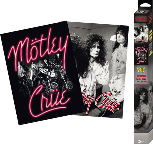Mötley Crüe - Poster Doppelpack Neon and Straightjackets - 52 x 38 cm