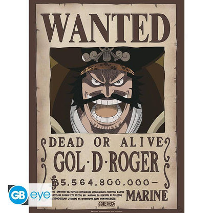 One Piece - Poster Doppelpack Wanted Roger & Whitebeard - 52 x 38 cm
