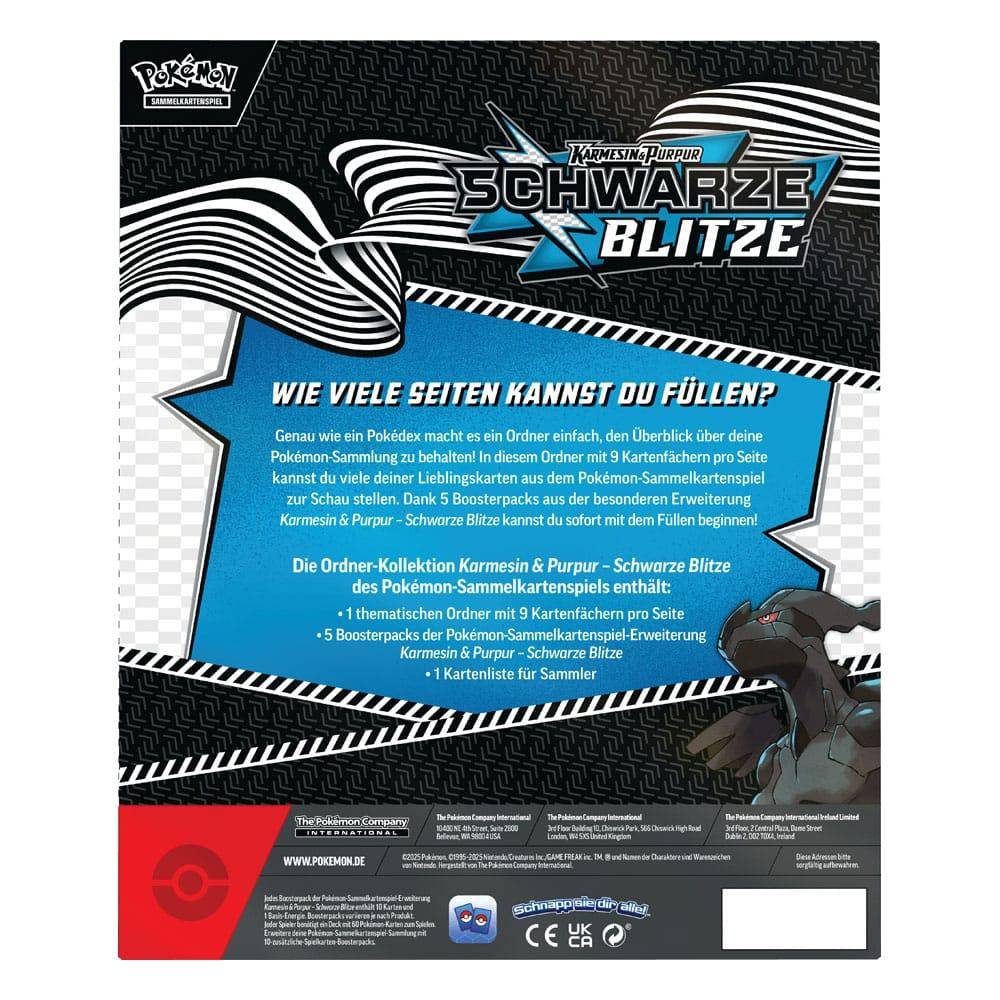 Pokémon - Ordner Kollektion Karmesin & Purpur: Schwarze Blitze - DE