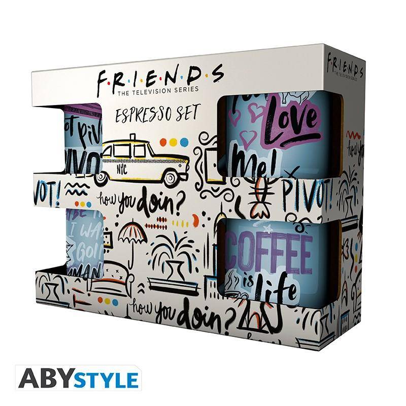 Friends - Tassen Set Kritzeleien - 110 ml