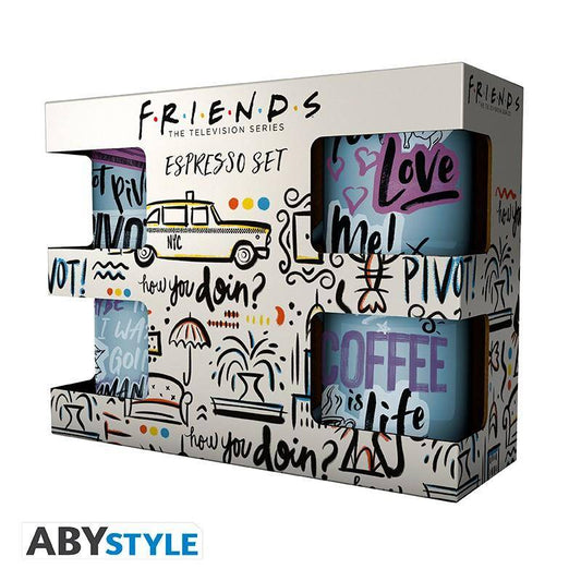 Friends - Tassen Set Kritzeleien - 110 ml