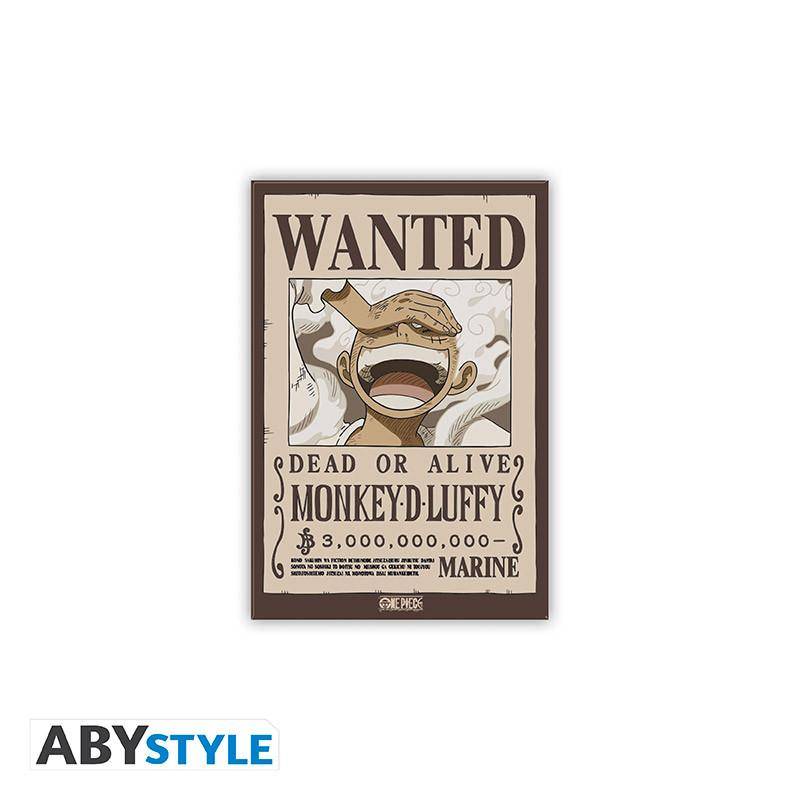 One Piece - Magnet Ruffy Wanted - 5,5 x 8 cm