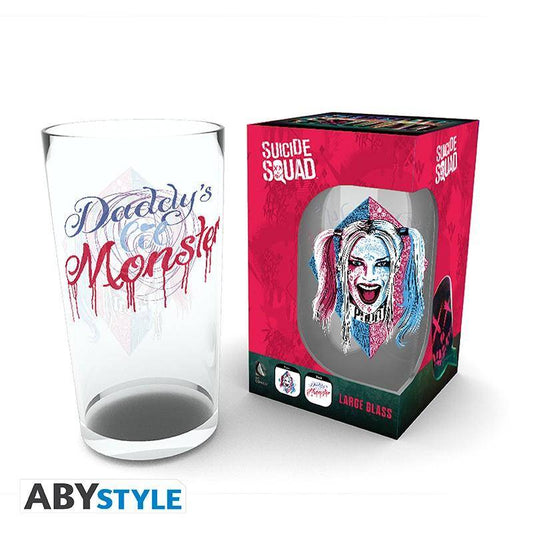DC - Glas Harley Quinn Gesicht - 400 ml