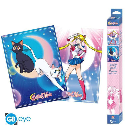 Sailor Moon - Poster Doppelpack Luna + Artemis & Sailor Moon - 52 x 38 cm