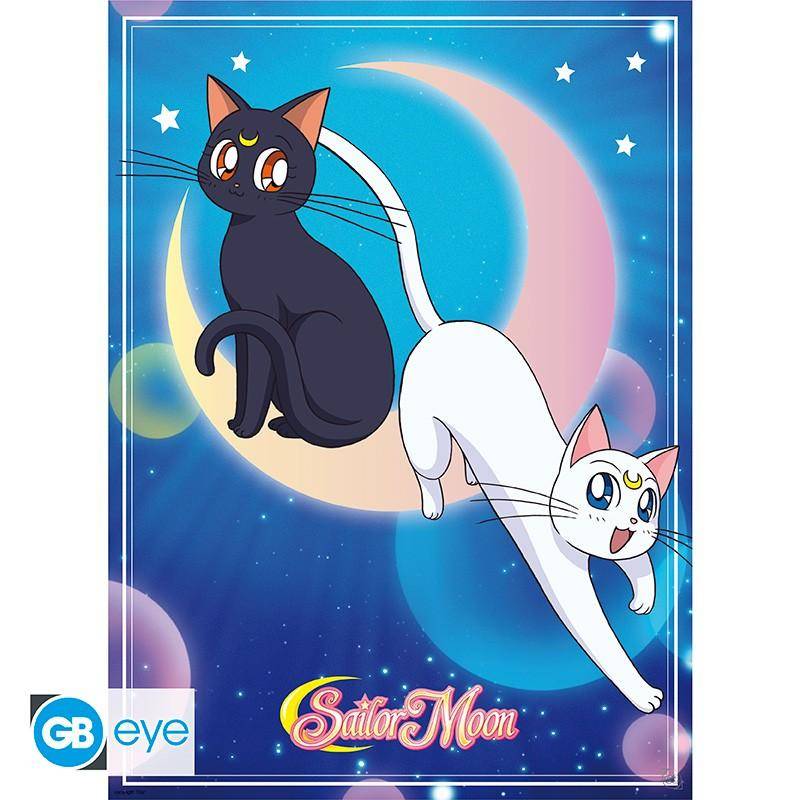 Sailor Moon - Poster Doppelpack Luna + Artemis & Sailor Moon - 52 x 38 cm