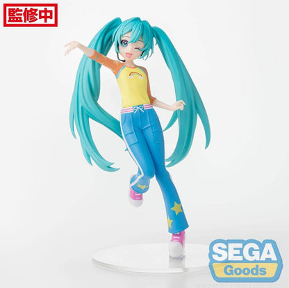 Hatsune Miku - Statue Hatsune Miku Rainbow Shirt - 18 cm