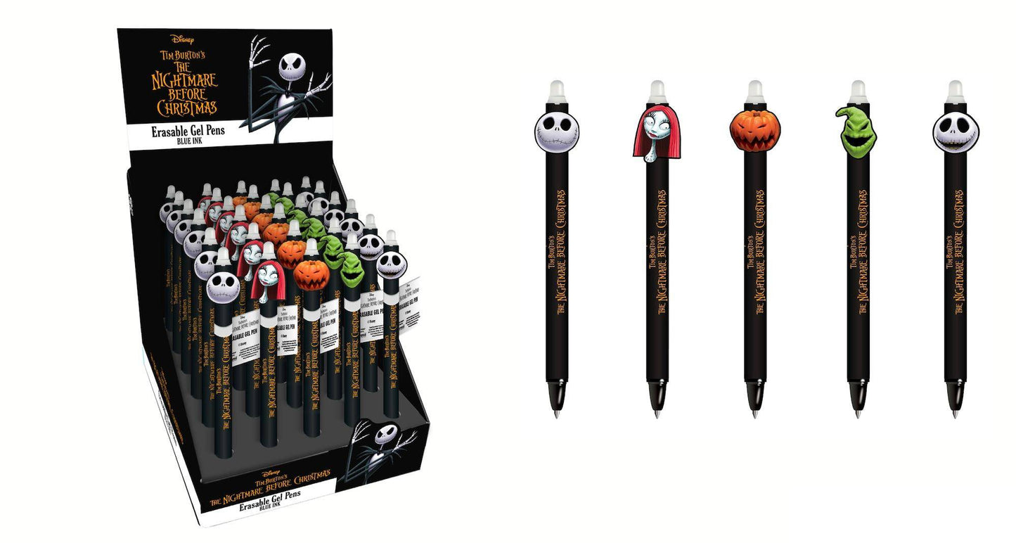 Nightmare before Christmas - Gel Stift mit Radiergummi Charaktere