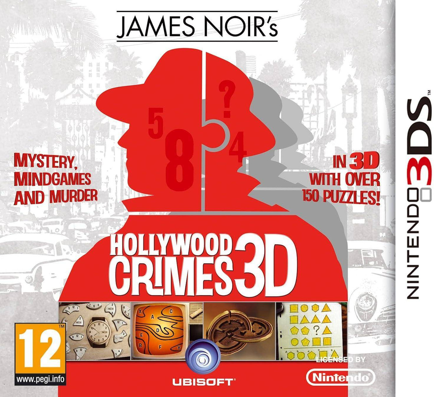 3DS - James Noirs Hollywood Crimes 3D - Nur Modul (Gebraucht)