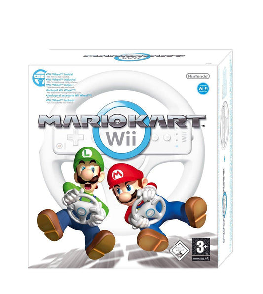 Wii - Mario Kart Wii + Wii Lenkrad (Gebraucht)