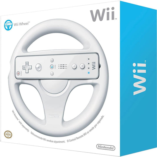 Wii - Wheel-Lenkrad - Weiss - Mit OVP (Gebraucht)