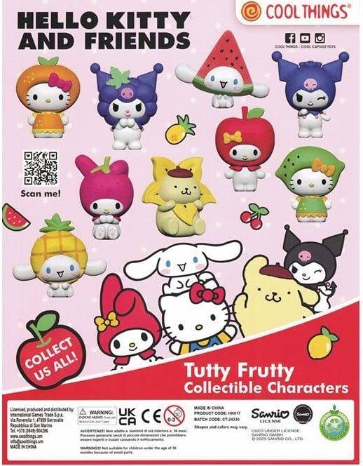 Sanrio - Mystery Kapsel Minifigur Hello Kitty Tutty Frutty - 6,5 cm
