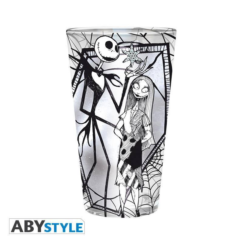 Nightmare before Christmas - Großes Glas- Jack & Sally - 400ml