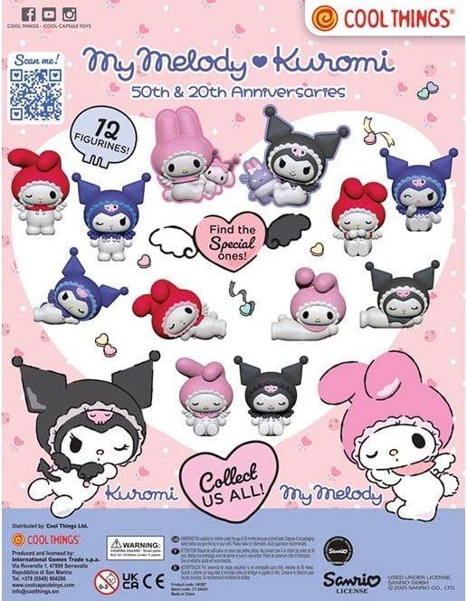 Sanrio - Mystery Kapsel Minifigur My Melody Kuromi - 6,5 cm