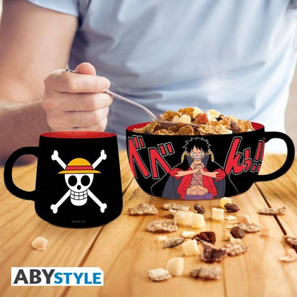 One Piece - Geschenkset Frühstück Tasse 335ml & Schüssel 690ml