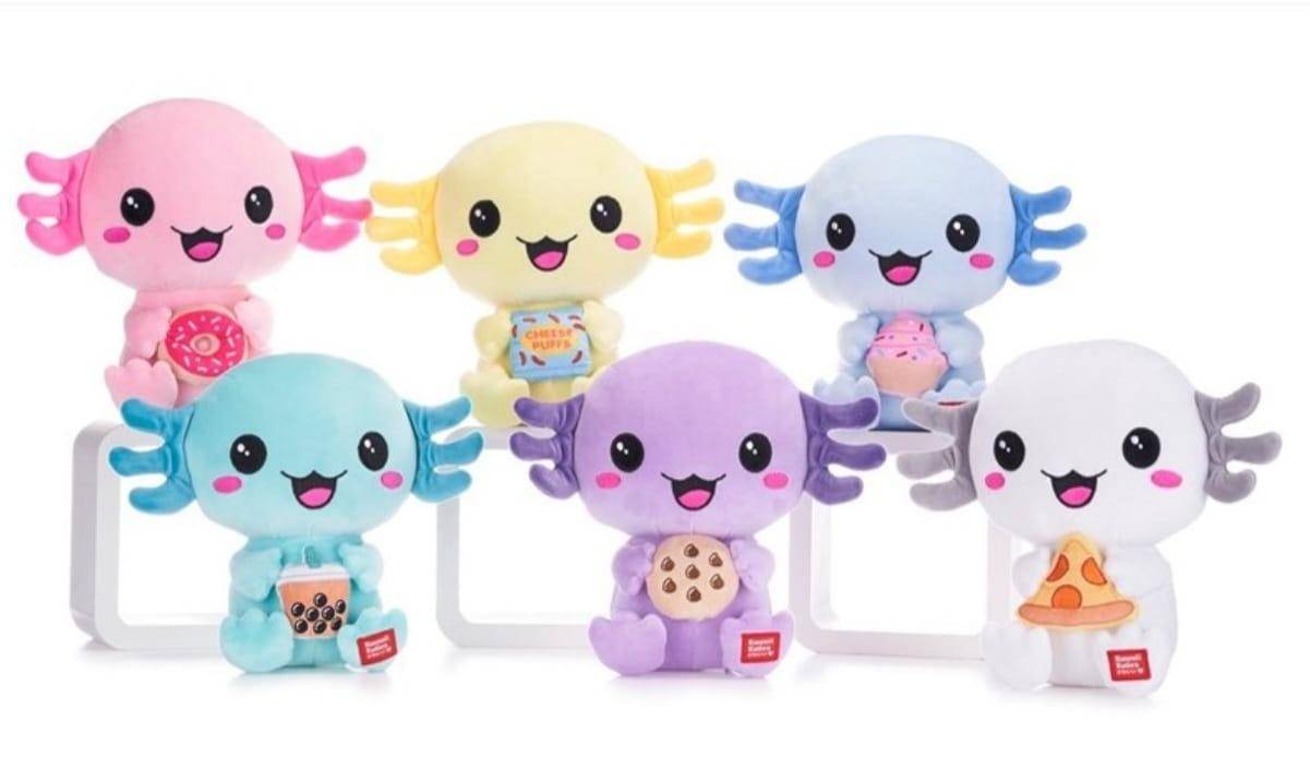 Kawaii Kuties - Plüsch Axolotl Snack - 25 cm