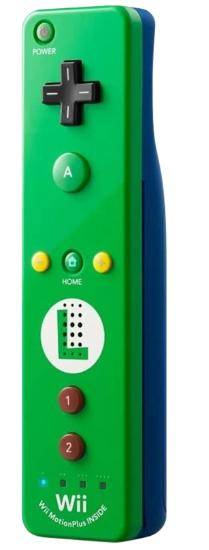 Wii - Remote Controller mit Motion Plus - Luigi Edition Grün/Blau (Gebraucht)