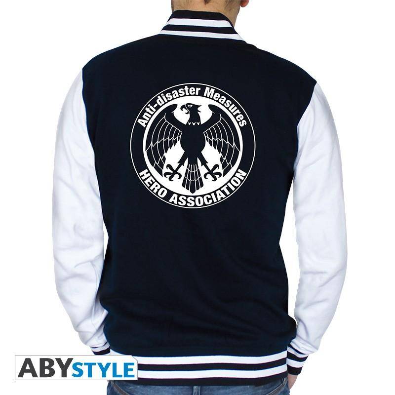 One Punch Man - College Jacke Hero Association Schwarz Weiss