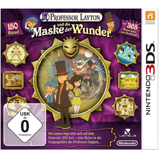 3DS - Professor Layton Und Die Maske Der Wunder - Nur Modul (Gebraucht)