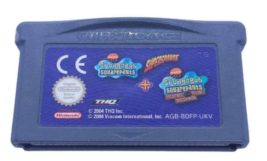 GBA - Spongebob Schwammkopf Supersponge + Spongebob Schwammkopf Revenge Of The Flying Dutchman - Nur Modul (Gebraucht)