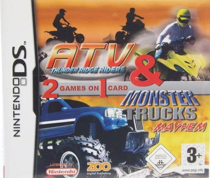 DS - ATV Thunder Ridge & Monster Trucks Mayhem (Gebraucht)