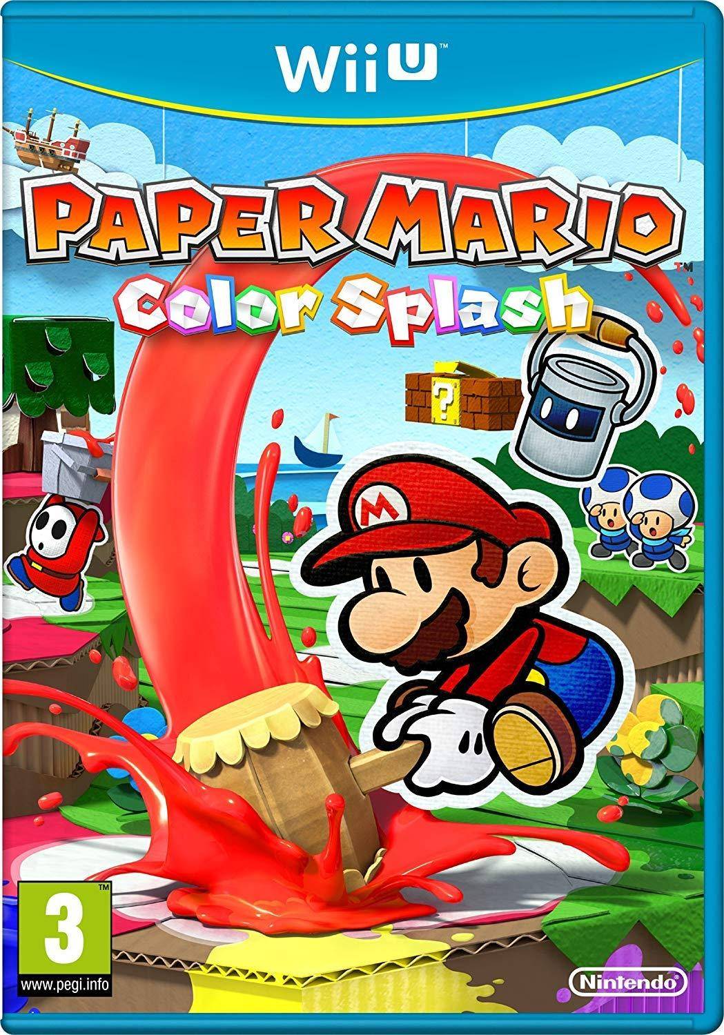 Wii U - Paper Mario Color Splash (Sealed)