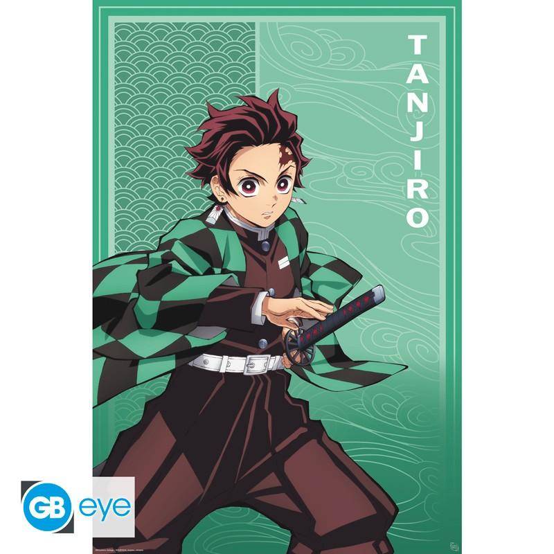 Demon Slayer - Poster Tanjiro grün - 91,5 x 61 cm