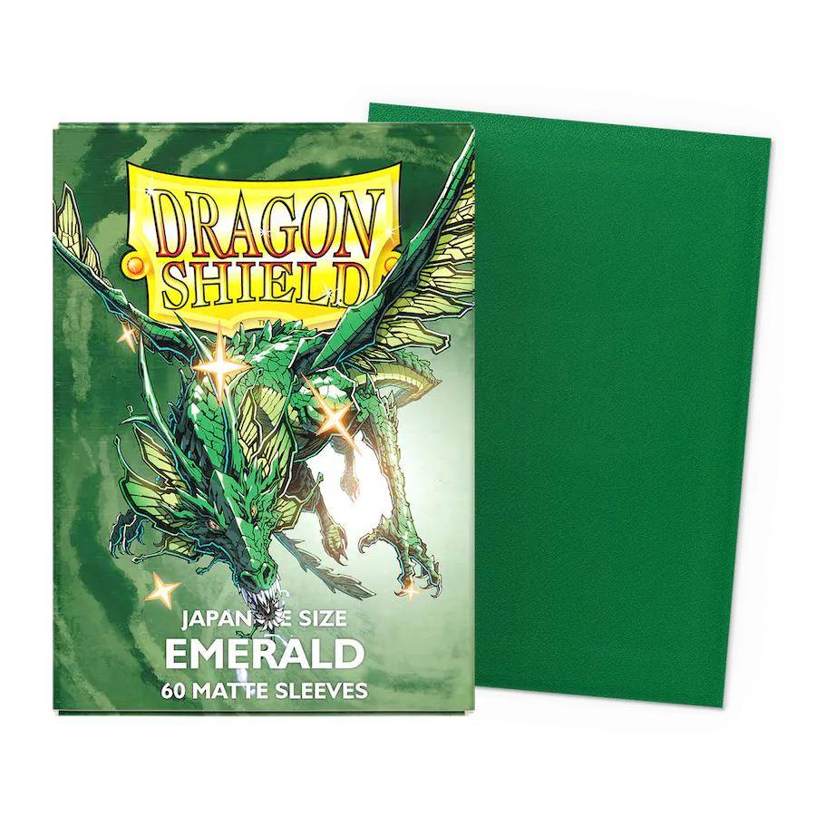 Dragon Shield - Kartenhüllen Japanische Größe - Smaragd Matt - 60 Stk