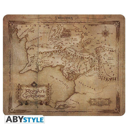 Der Herr der Ringe - Mousepad Karte Mittelerde - 23,5 x 19,5 cm