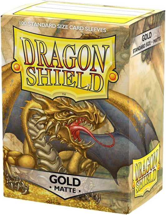 Dragon Shield - Kartenhüllen Standard Größe - Gold Matt - 100 Stk